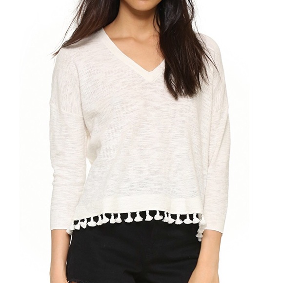 White tassel sweater Clearance